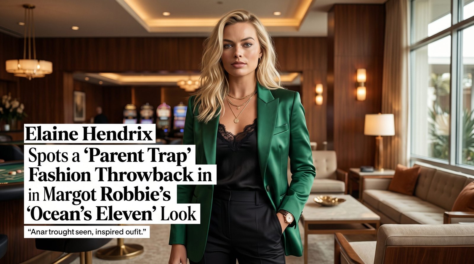 Elaine Hendrix compares Margot Robbie’s Ocean’s Eleven outfit to her Meredith Blake look from The Parent Trap