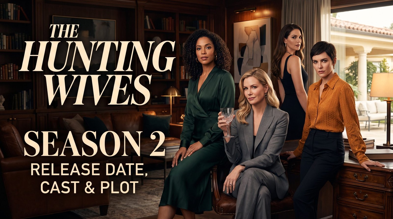 The Hunting Wives season 2 cast Brittany Snow and Malin Akerman in Netflix first-look photos