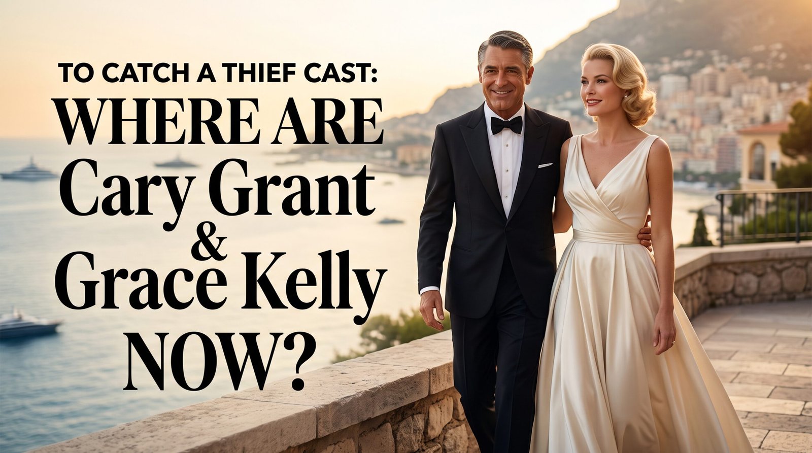 Cary Grant and Grace Kelly in To Catch a Thief