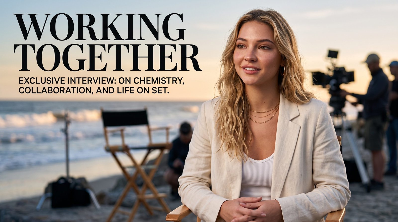 Madelyn Cline and Chase Stokes discuss working together after their breakup on Outer Banks